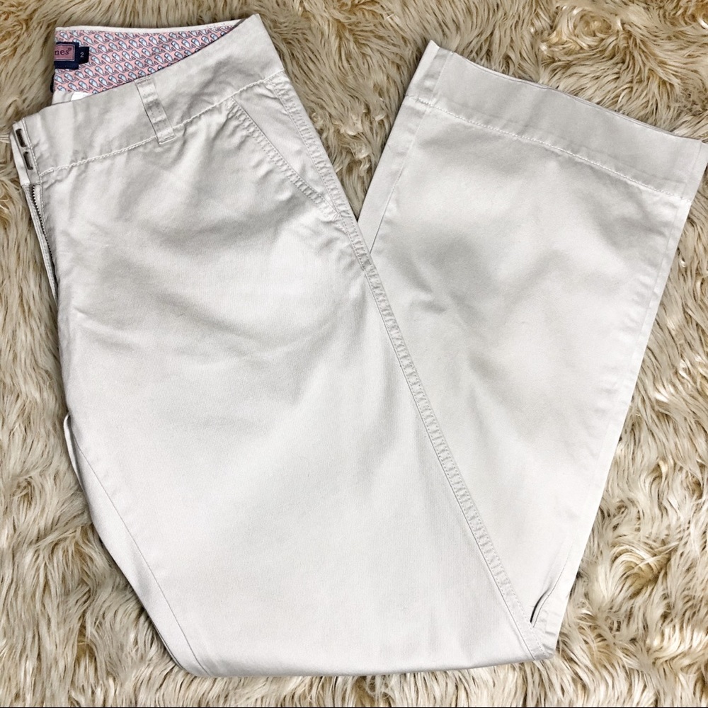 Vineyard Vines Straight Leg Light Khaki Pants